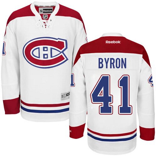 #41 White Paul Byron Montreal Canadiens Jersey: NHL Montreal Canadiens Premier Women's Reebok Away High Quality #41 White Paul Byron Montreal Canadiens Jersey: NHL Montreal Canadiens Premier Women's Reebok Away High Quality