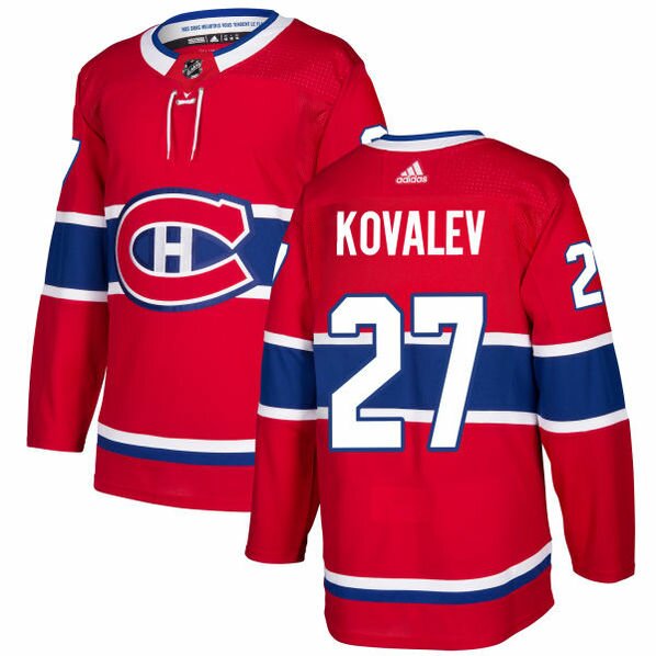 #27 Red Alexei Kovalev Montreal Canadiens Jersey: NHL Montreal Canadiens Premier Men's Adidas Home Pro #27 Red Alexei Kovalev Montreal Canadiens Jersey: NHL Montreal Canadiens Premier Men's Adidas Home Pro
